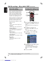 Preview for 66 page of Philips DVDR3455H User Manual