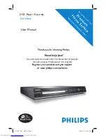 Philips DVDR3480 User Manual preview