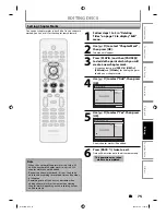 Preview for 75 page of Philips DVDR3505/37 User Manual