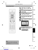 Preview for 75 page of Philips DVDR3505 User Manual