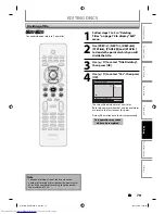 Preview for 79 page of Philips DVDR3506 Quick Start Manual