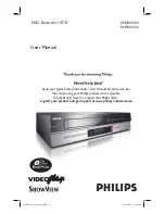 Philips DVDR3510V User Manual preview