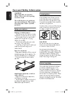 Предварительный просмотр 8 страницы Philips DVDR3510V User Manual