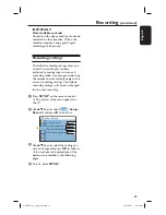 Предварительный просмотр 25 страницы Philips DVDR3510V User Manual