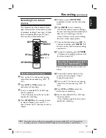 Предварительный просмотр 27 страницы Philips DVDR3510V User Manual