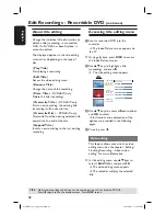 Preview for 48 page of Philips DVDR3510V User Manual