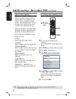 Preview for 50 page of Philips DVDR3510V User Manual