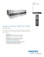 Philips DVDR3545V/37 Specifications preview