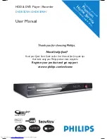 Preview for 1 page of Philips DVDR3570H User Manual