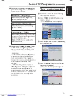 Preview for 45 page of Philips DVDR3570H User Manual