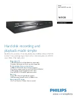 Preview for 1 page of Philips DVDR3576H Specifications