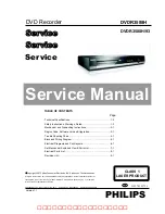 Philips DVDR3588H Service Manual preview