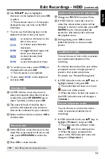 Предварительный просмотр 52 страницы Philips DVDR3588H User Manual