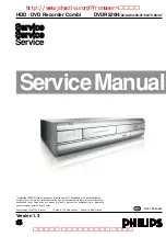 Philips DVDR500H Service Manual preview