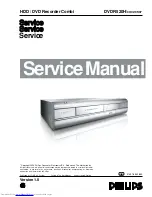 Philips DVDR520H Service Manual preview