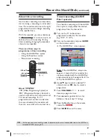 Предварительный просмотр 39 страницы Philips DVDR5350H User Manual