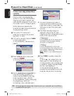 Предварительный просмотр 40 страницы Philips DVDR5350H User Manual