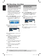 Предварительный просмотр 62 страницы Philips DVDR5350H User Manual