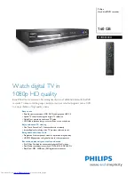 Preview for 1 page of Philips DVDR5520H Specifications