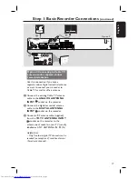 Preview for 17 page of Philips DVDR5520H User Manual