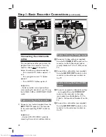 Preview for 18 page of Philips DVDR5520H User Manual