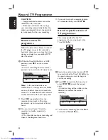 Preview for 44 page of Philips DVDR5520H User Manual