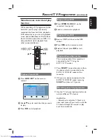 Preview for 45 page of Philips DVDR5520H User Manual