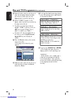 Preview for 50 page of Philips DVDR5520H User Manual