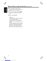 Preview for 54 page of Philips DVDR5520H User Manual