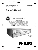 Philips DVDR600VR/37 Owner'S Manual предпросмотр