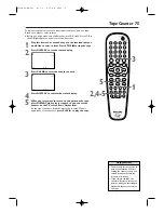 Предварительный просмотр 75 страницы Philips DVDR600VR/37 Owner'S Manual