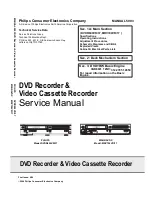 Philips DVDR600VR/37 Service Manual предпросмотр