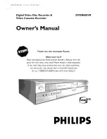 Philips DVDR600VR Owner'S Manual preview