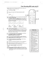 Preview for 45 page of Philips DVDR600VR Owner'S Manual