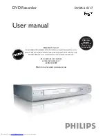 Philips DVDR615 User Manual preview