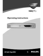 Предварительный просмотр 3 страницы Philips DVDR70/051 Operating Instructions Manual