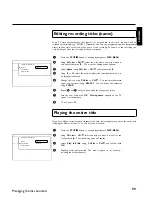 Предварительный просмотр 67 страницы Philips DVDR70/051 Operating Instructions Manual