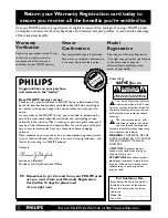 Предварительный просмотр 2 страницы Philips DVDR72 Owner'S Manual