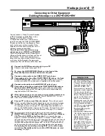 Предварительный просмотр 17 страницы Philips DVDR72 Owner'S Manual