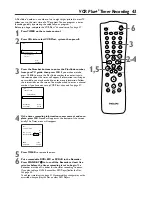 Предварительный просмотр 43 страницы Philips DVDR72 Owner'S Manual