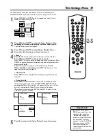 Предварительный просмотр 47 страницы Philips DVDR72 Owner'S Manual