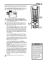 Предварительный просмотр 51 страницы Philips DVDR72 Owner'S Manual