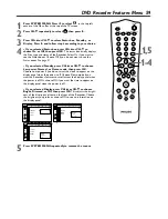 Предварительный просмотр 59 страницы Philips DVDR72 Owner'S Manual