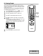 Предварительный просмотр 62 страницы Philips DVDR72 Owner'S Manual