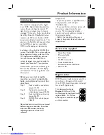 Preview for 9 page of Philips DVDR7250H User Manual