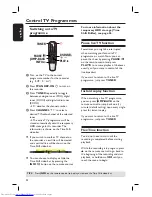 Preview for 34 page of Philips DVDR7250H User Manual