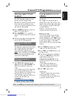 Preview for 35 page of Philips DVDR7250H User Manual