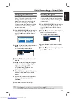 Preview for 65 page of Philips DVDR7250H User Manual