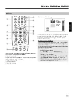 Предварительный просмотр 79 страницы Philips DVDR725H/00 User Manual