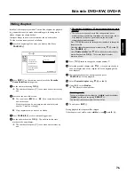 Предварительный просмотр 81 страницы Philips DVDR725H/00 User Manual